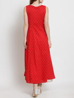 Front slit kurta Skirt set - 15451801 - Standard Image - 3