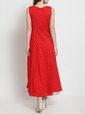 High slit printed kurta - 15451853 - Standard Image - 3