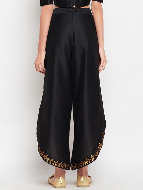 Printed flared palazzo - 15455410 - Zoom Image - 3