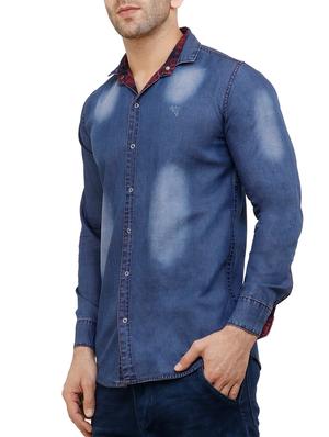 red cotton reversible casual shirt - 15455469 - Standard Image - 6