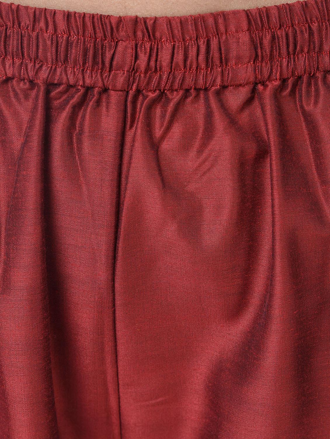 Angrakha kurta with palazzo set - 15456324 - Zoom Image - 6