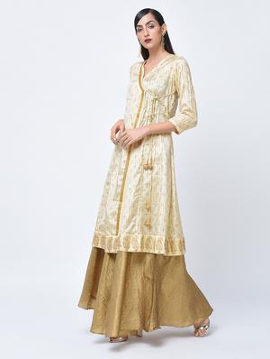 angrakha block print kurta - 15456333 - Standard Image - 3