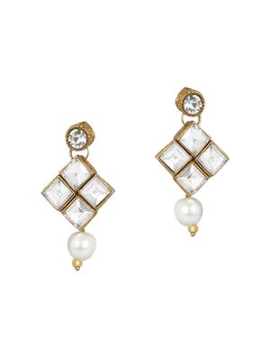 white metal necklaces and earring - 15456534 - Standard Image - 3