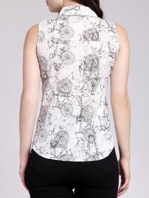 cycle print button up shirt - 15457353 - Standard Image - 3