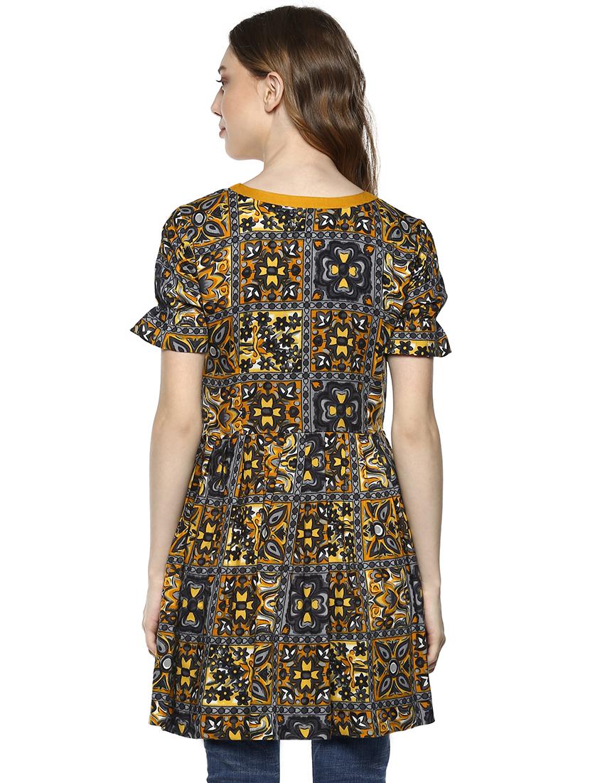 printed angrakha kurti - 15458308 - Zoom Image - 3