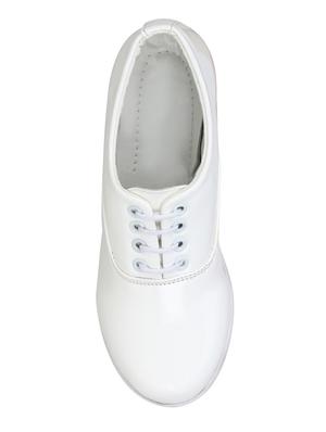 white lace-up formal shoes - 15458517 - Standard Image - 3