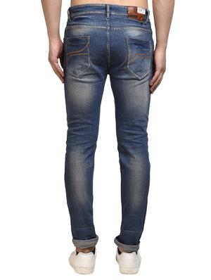 blue cotton washed jeans - 15458614 - Standard Image - 3