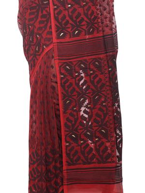 Muslin Hand woven jamdani saree - 15458738 - Standard Image - 3