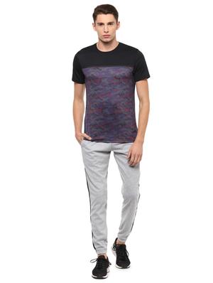 black polyester front print t-shirt - 15459013 - Standard Image - 3