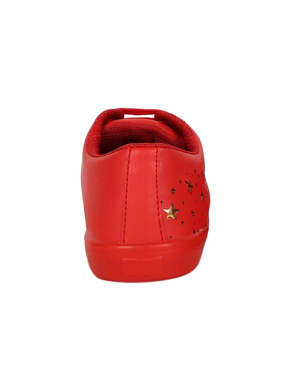 red lace-up sneakers - 15459211 - Zoom Image - 3