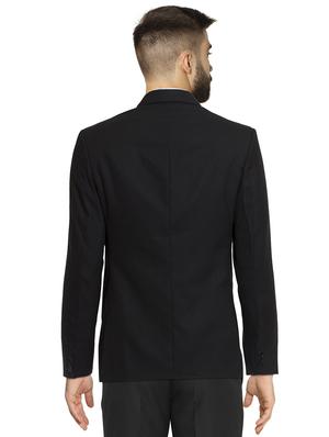 black cotton formal blazer - 15459256 - Standard Image - 3