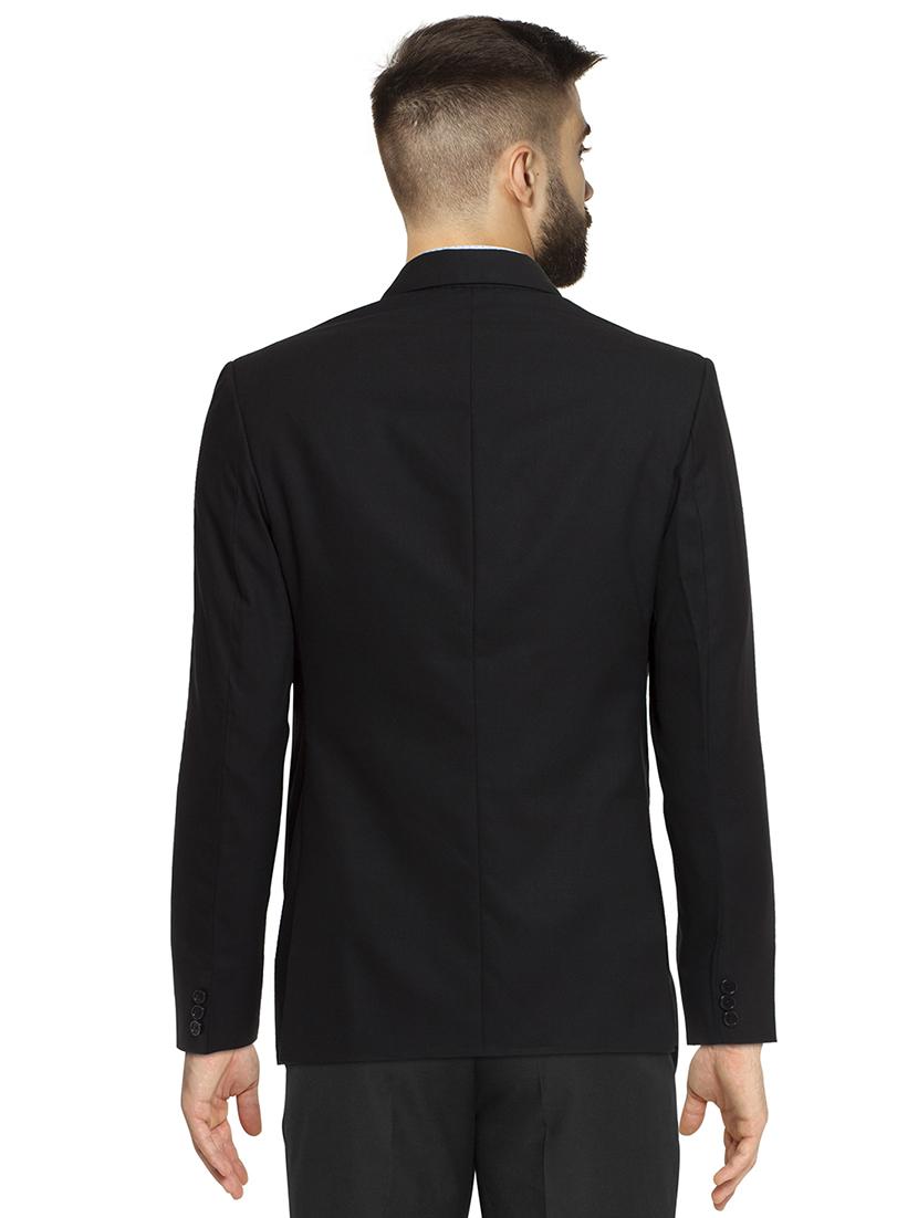 black cotton formal blazer - 15459256 - Zoom Image - 3