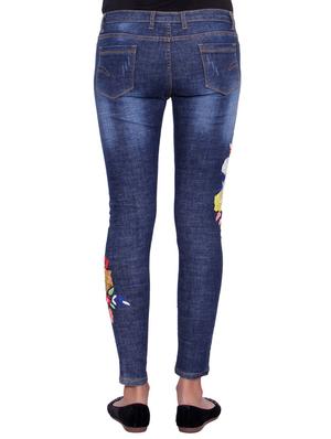 stone washed embroidered jeans - 15459463 - Standard Image - 3