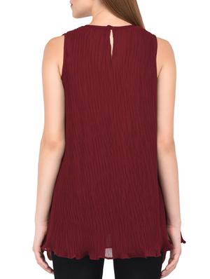 ruffled hem asymmetric top - 15461258 - Standard Image - 3