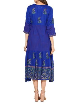 Fusion printed kurta - 15462858 - Standard Image - 3