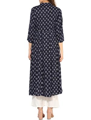 Anarkali printed kurta - 15462868 - Standard Image - 3