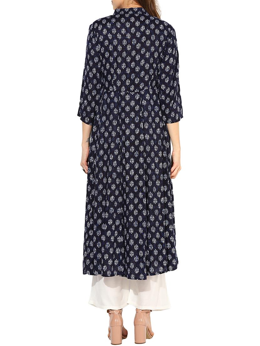 Anarkali printed kurta - 15462868 - Zoom Image - 3