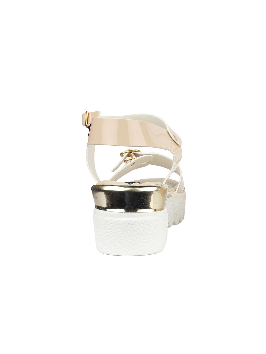 beige ankle strap wedges - 15463627 - Zoom Image - 3