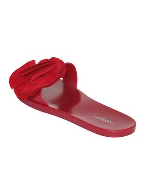 maroon slip on sandals - 15465595 - Standard Image - 3