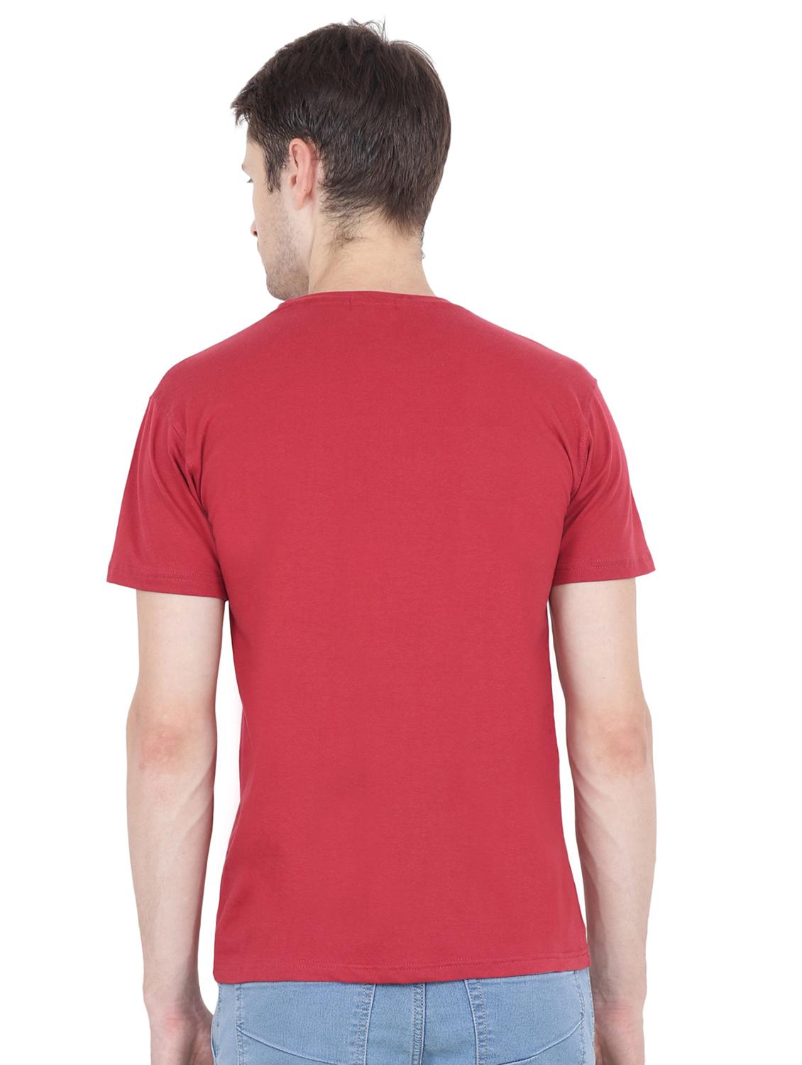 red cotton t-shirt - 15469119 - Zoom Image - 3