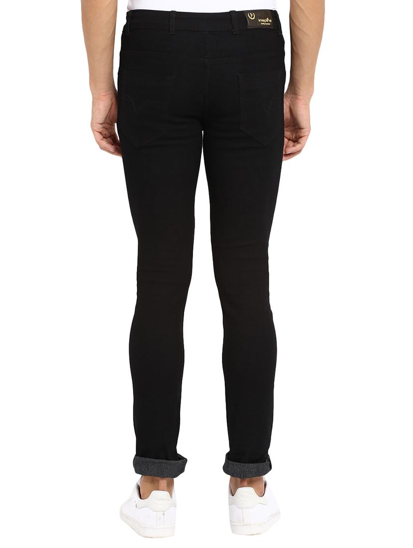 black cotton plain jeans - 15469956 - Zoom Image - 3