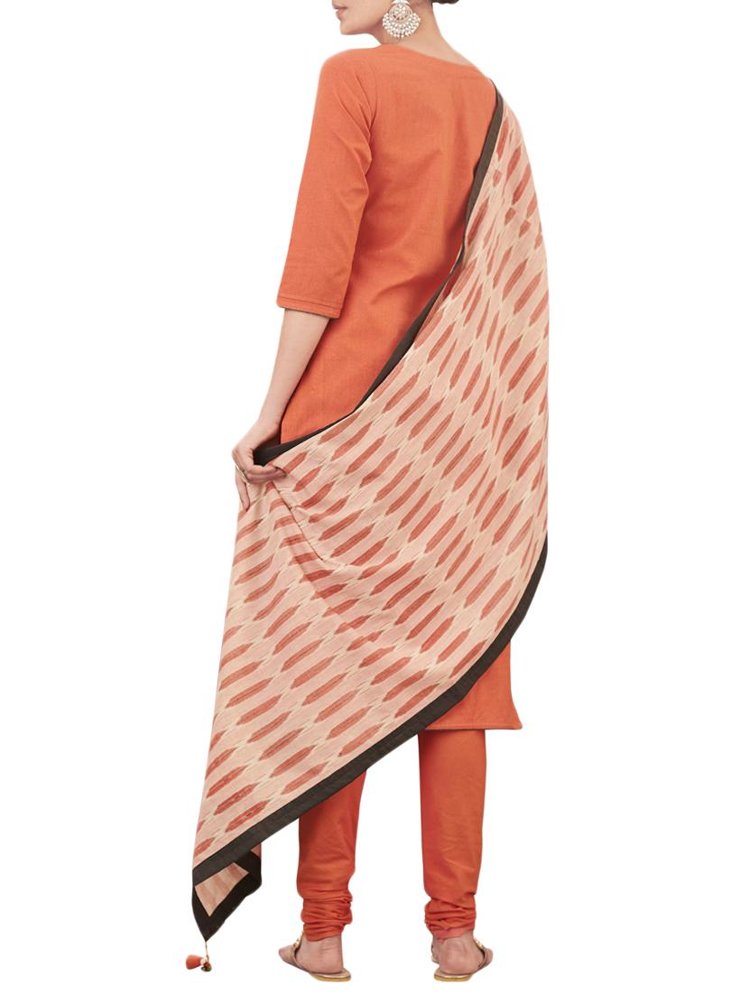 Embroidered stitched churidaar suit - 15471145 - Zoom Image - 3