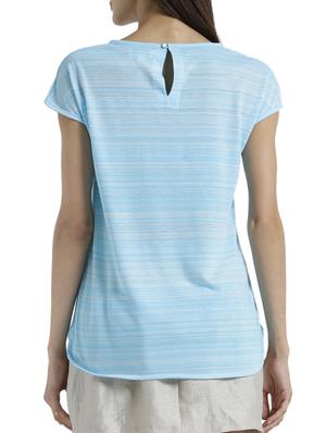 light blue cap sleeved striped top - 15471270 - Standard Image - 3