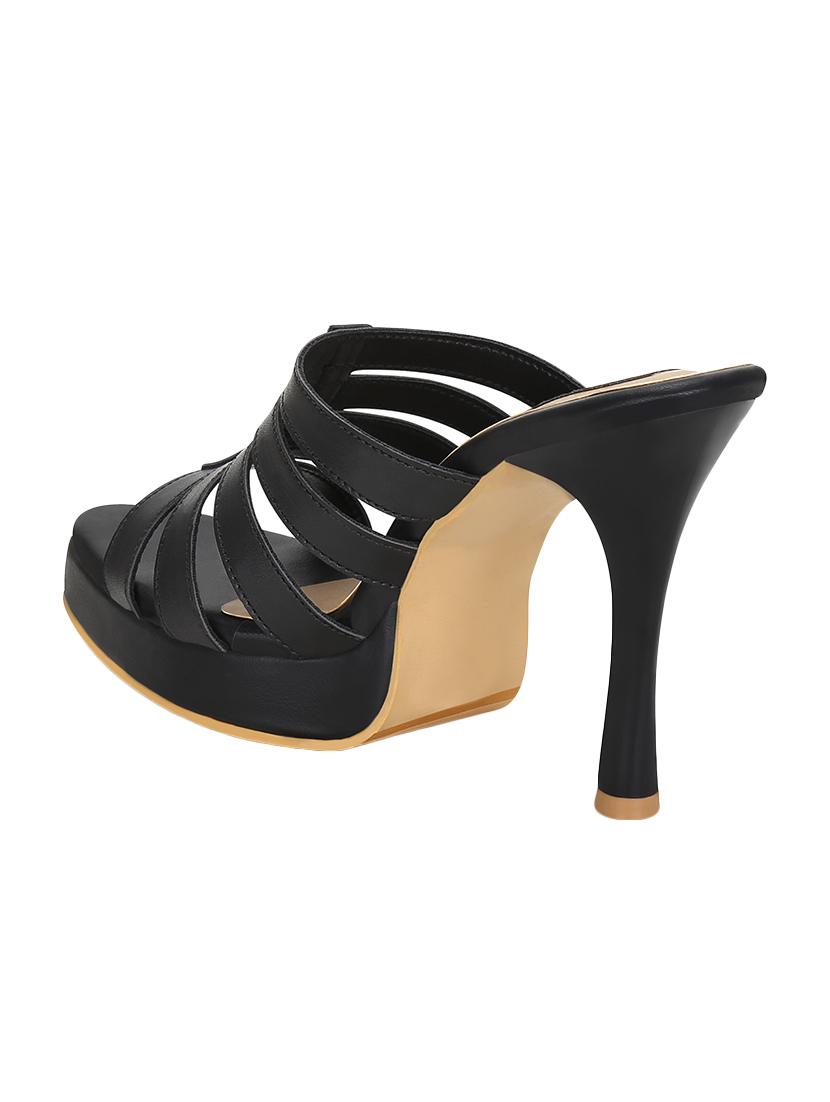 black slip on sandals - 15471964 - Zoom Image - 3