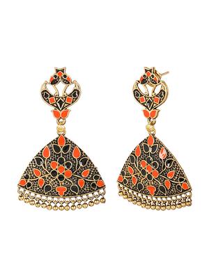 black brass drop earring - 15472575 - Standard Image - 3