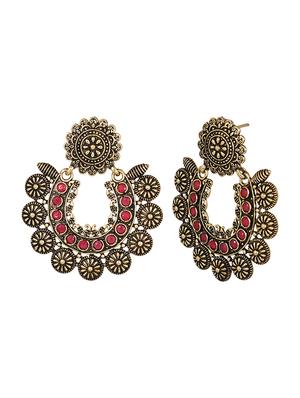 pink brass other earring - 15472594 - Standard Image - 3
