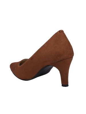 brown slip on pumps - 15473050 - Standard Image - 3