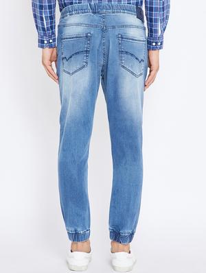 blue denim jogger - 15473167 - Standard Image - 3