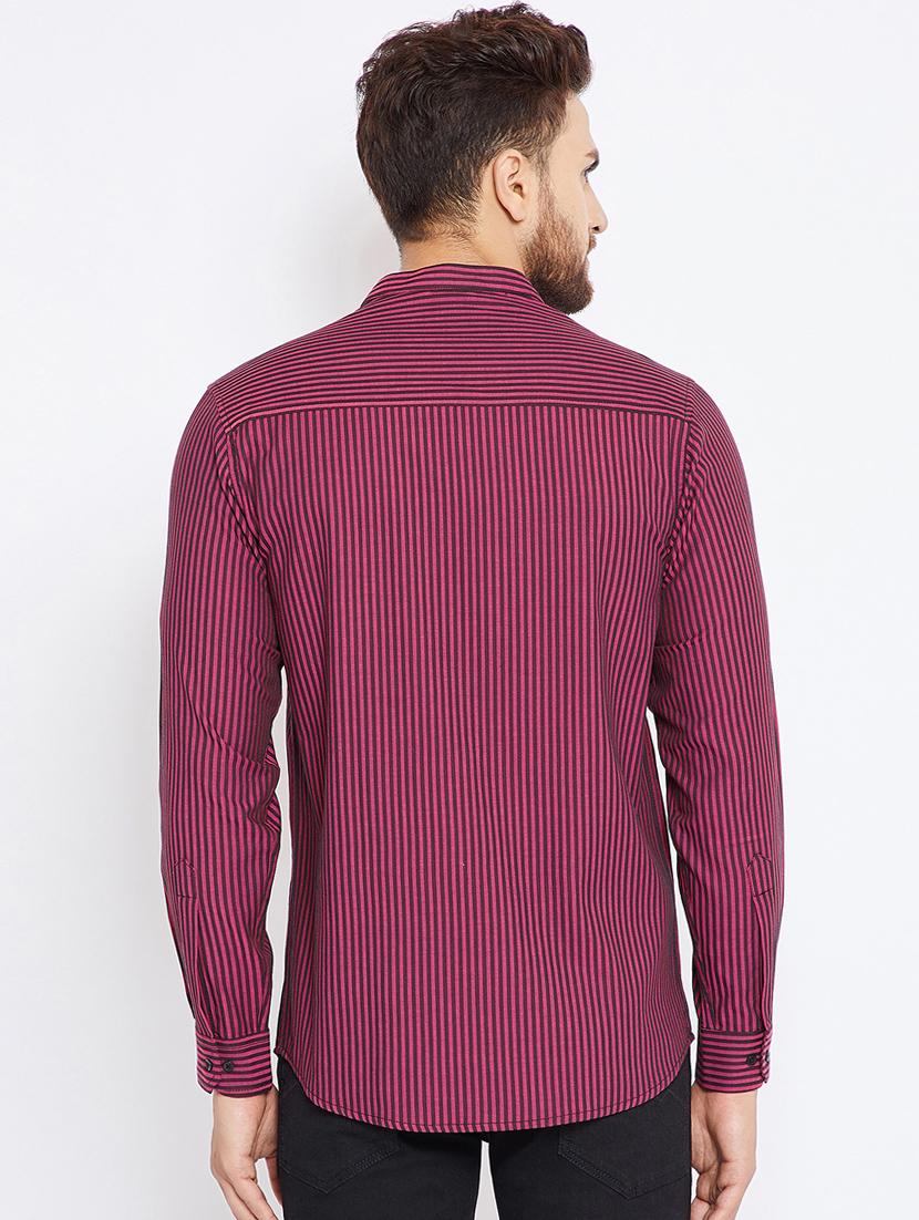 red cotton casual shirt - 15473196 - Zoom Image - 3