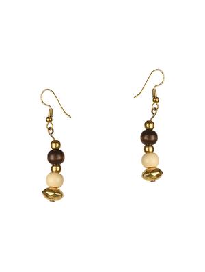 beige plastic necklaces and earring - 15473540 - Standard Image - 3