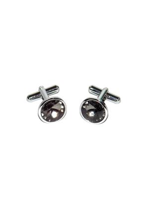 blue micro fiber tie with cufflink - 15473750 - Standard Image - 3