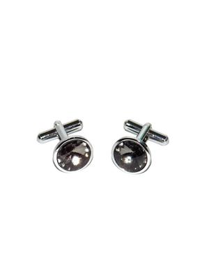 purple micro fiber tie with cufflink - 15473766 - Standard Image - 3