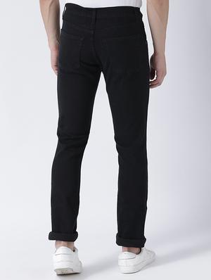 black cotton blend distressed jeans - 15475501 - Standard Image - 3