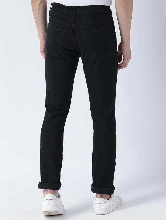 black cotton blend distressed jeans - 15475501 - Zoom Image - 3