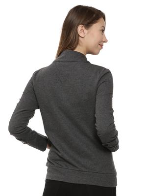 stylized neck button down jacket - 15475752 - Standard Image - 3