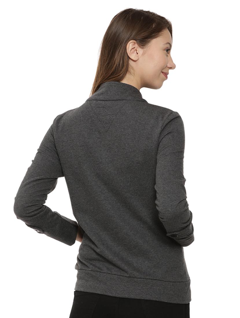 stylized neck button down jacket - 15475752 - Zoom Image - 3
