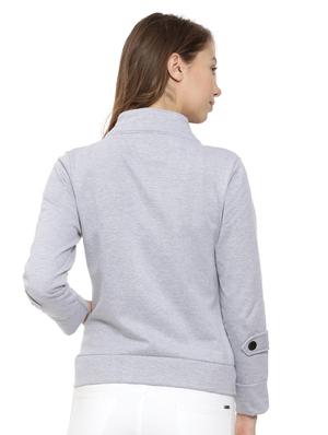 stylized neck button down jacket - 15475753 - Standard Image - 3