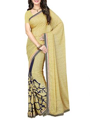 (pack of 2) multicolor georgette printed saree combo with blouse - 15475816 - Standard Image - 3