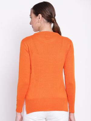 high-low woolen pullover - 15476463 - Standard Image - 3