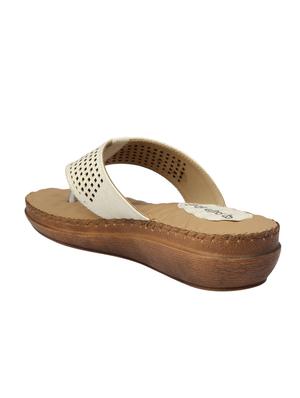 white toe separator slippers - 15477247 - Standard Image - 3