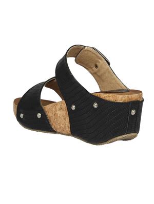 black platforms wedges - 15477254 - Standard Image - 3