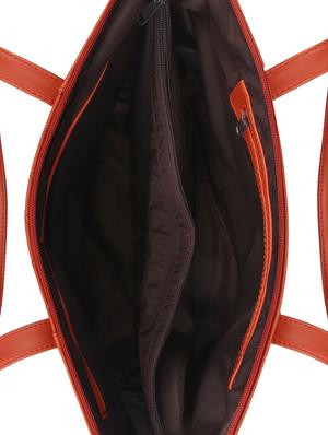 red leatherette (pu) regular handbag - 15477500 - Standard Image - 3