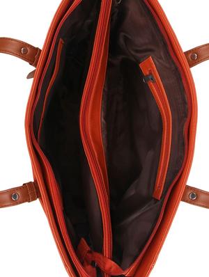 red leatherette (pu) regular handbag - 15477553 - Standard Image - 3