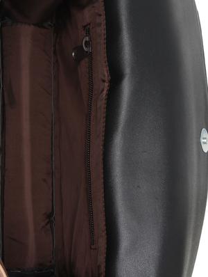 black leatherette (pu) regular sling bag - 15477568 - Standard Image - 3