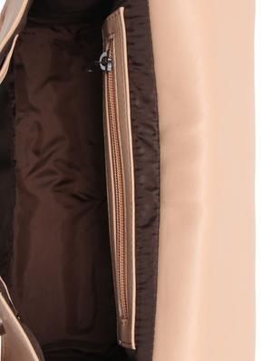 beige leatherette (pu) regular sling bag - 15477581 - Standard Image - 3