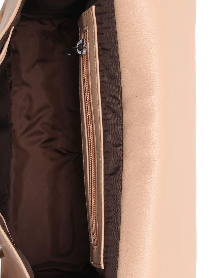 beige leatherette (pu) regular sling bag - 15477581 - Zoom Image - 3
